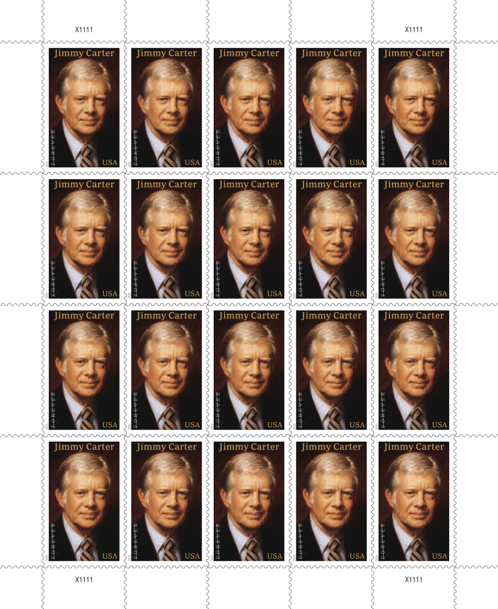 2025 Jimmy Carter Stamps USPS Forever Stamps image 2