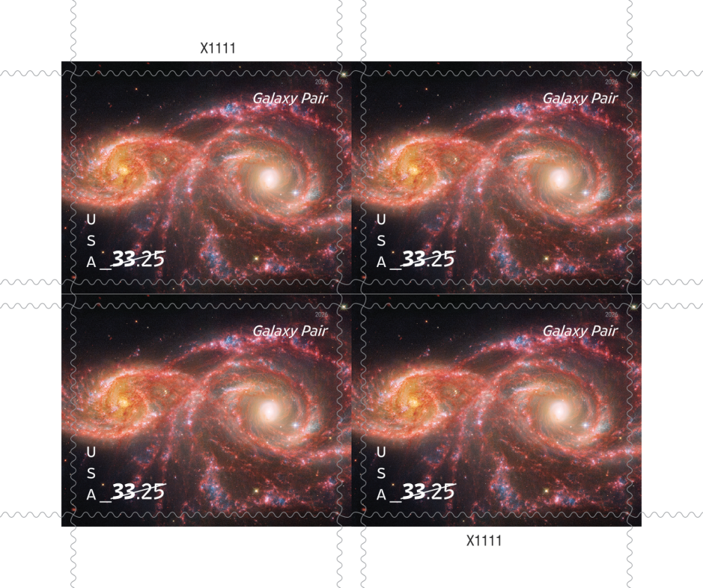 2026 Galaxy Pair Stamps | Tool Stamps US Postage Stamps
