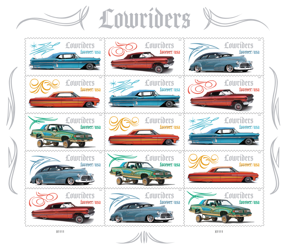 2026 Lowriders Stamps | Tool Stamps US Postage Stamps