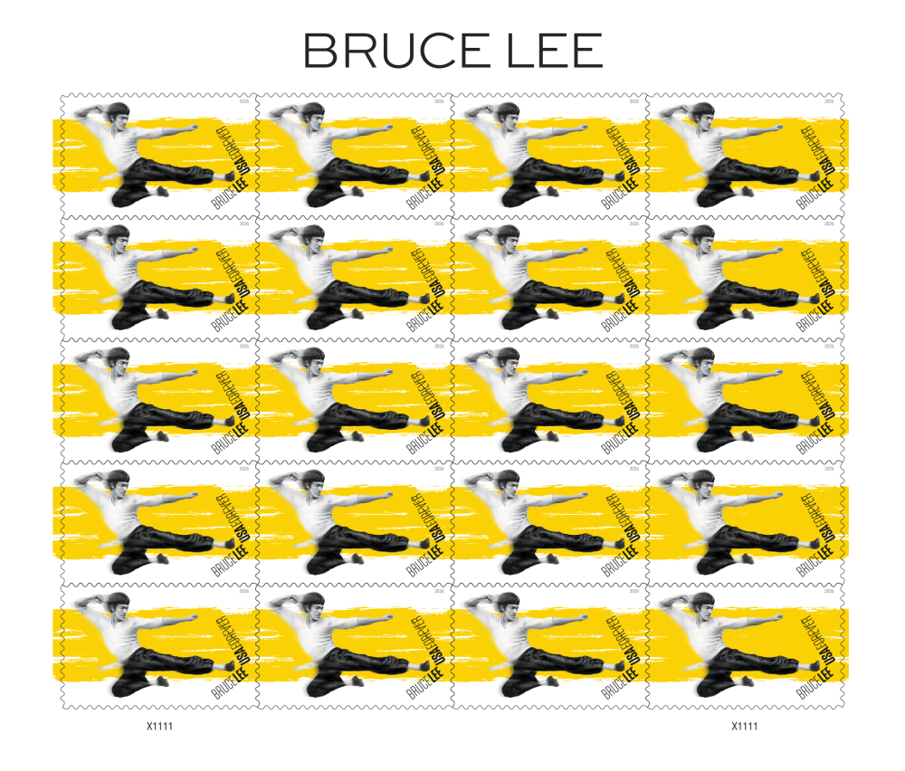2026 Bruce Lee Forever Stamps USPS postage image 2