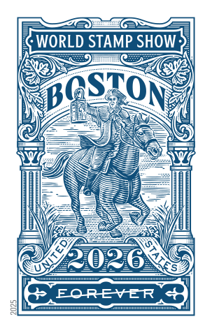 2025 Boston 2026 World Stamp Show USPS Forever Stamps image 2