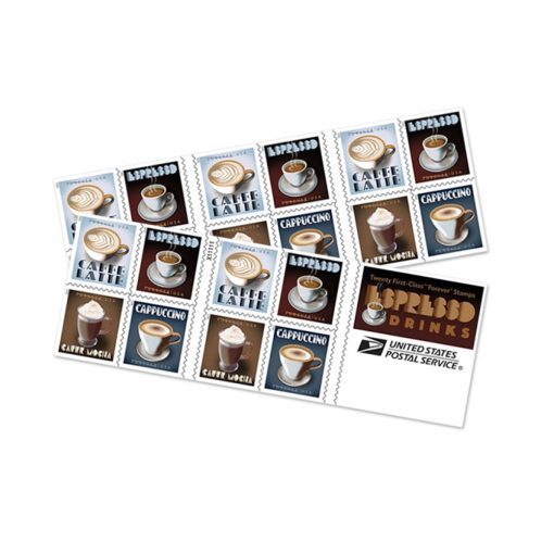2021 Espresso Drinks Coffee Forever stamps | Tool Stamps US Postage Stamps