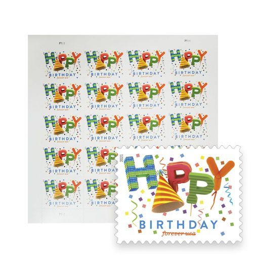 2021 Happy Birthday Stamps | Tool Stamps US Postage Stamps