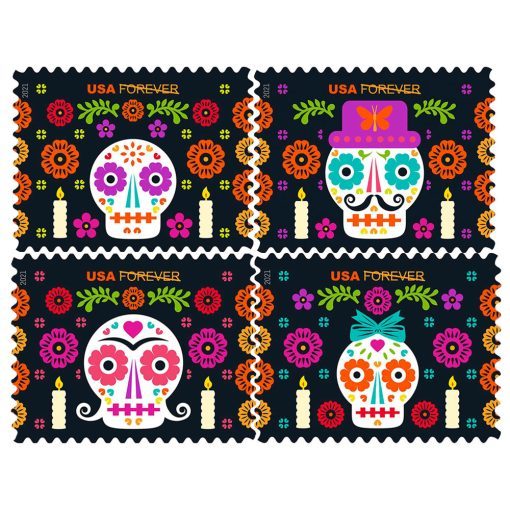 2021 Day of the Dead stamps | Tool Stamps US Postage Stamps