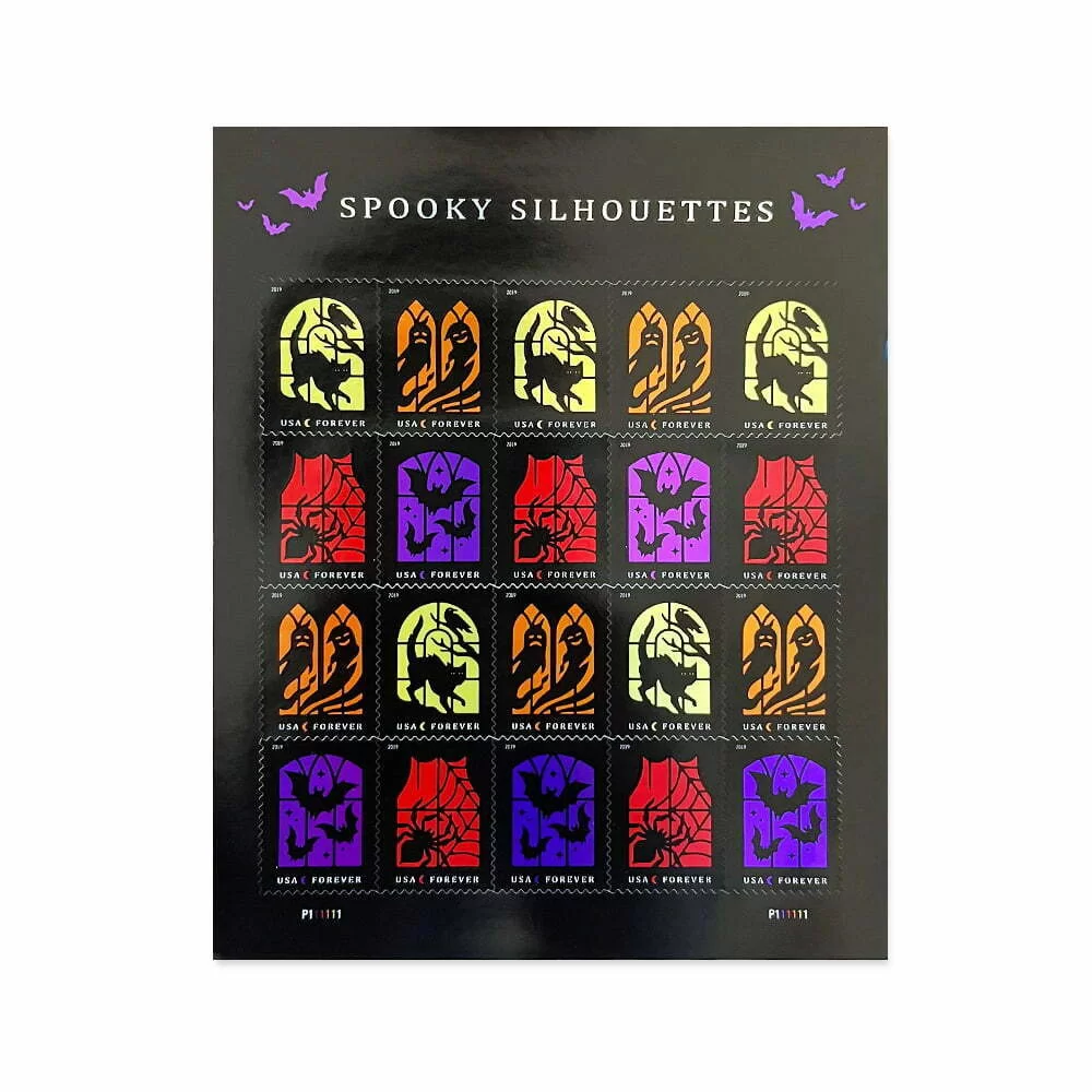 2019 Spooky Silhouettes Stamps | Tool Stamps US Postage Stamps