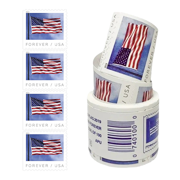 2019 U.S. Flag Forever Stamps Roll | Tool Stamps US Postage Stamps