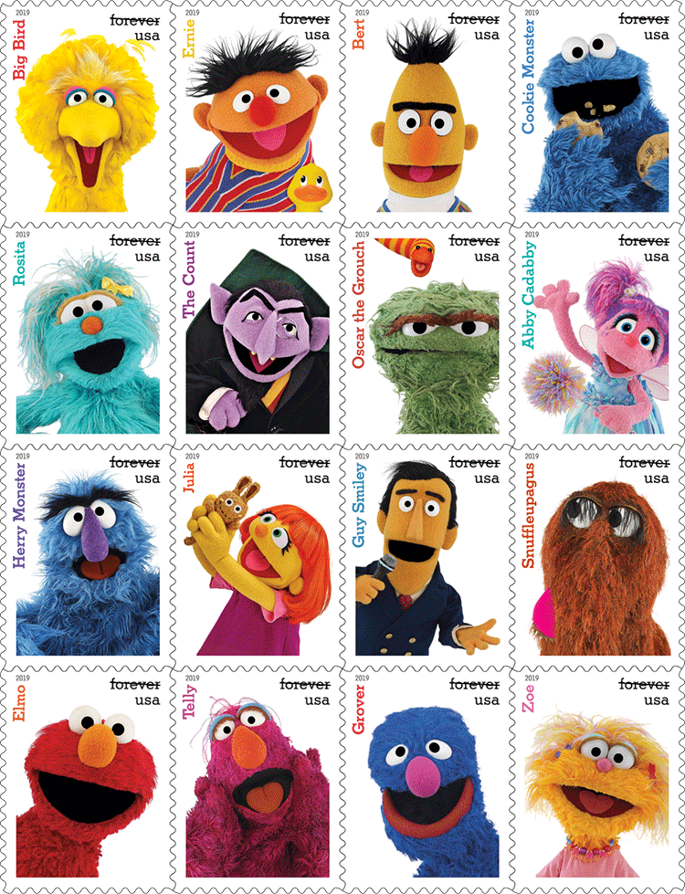 2019 Sesame Street Forever®Stamp | Tool Stamps US Postage Stamps
