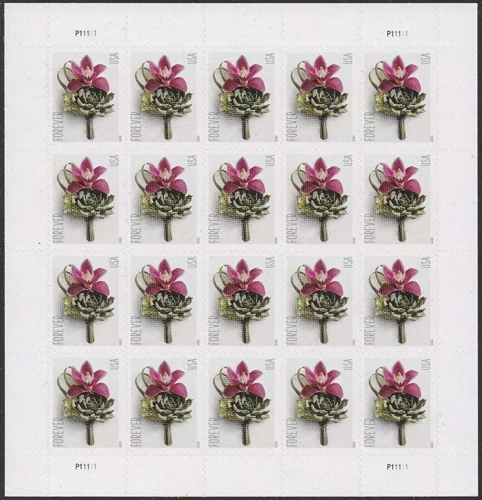 2020 Contemporary Boutonniere Forever®Stamp | Tool Stamps US Postage Stamps