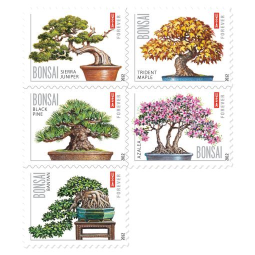 2012 Bonsai Tree  stamps | Tool Stamps US Postage Stamps