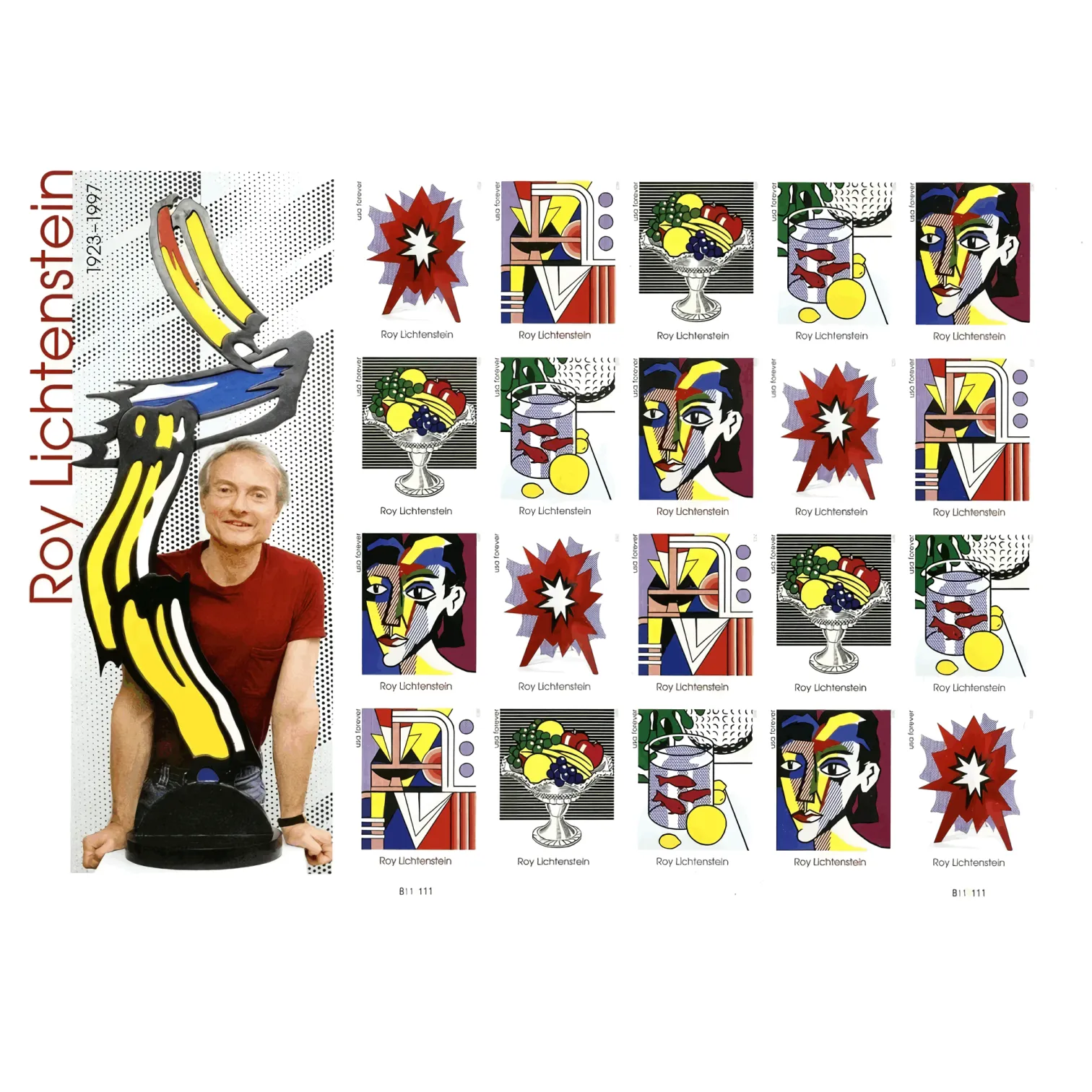 2023 Roy Lichtenstein Stamps | Tool Stamps US Postage Stamps