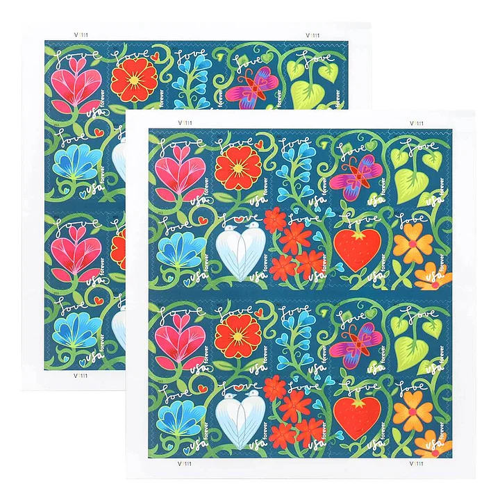 2011 Garden of Love Stamps | Tool Stamps US Postage Stamps