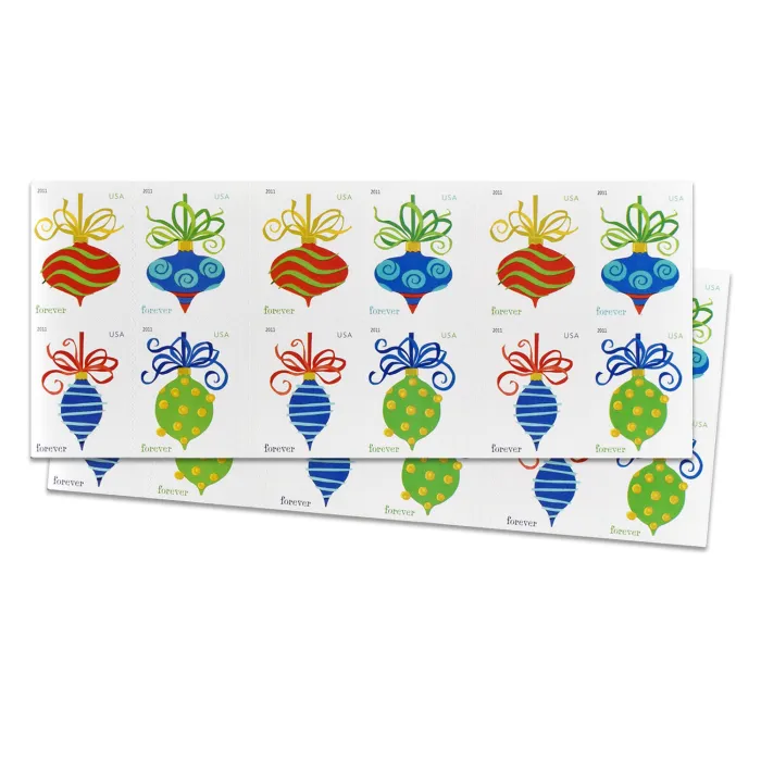 2011 Holiday Baubles | Tool Stamps US Postage Stamps
