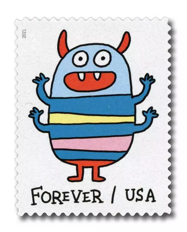 2021 Message Monsters Stamps | Tool Stamps US Postage Stamps