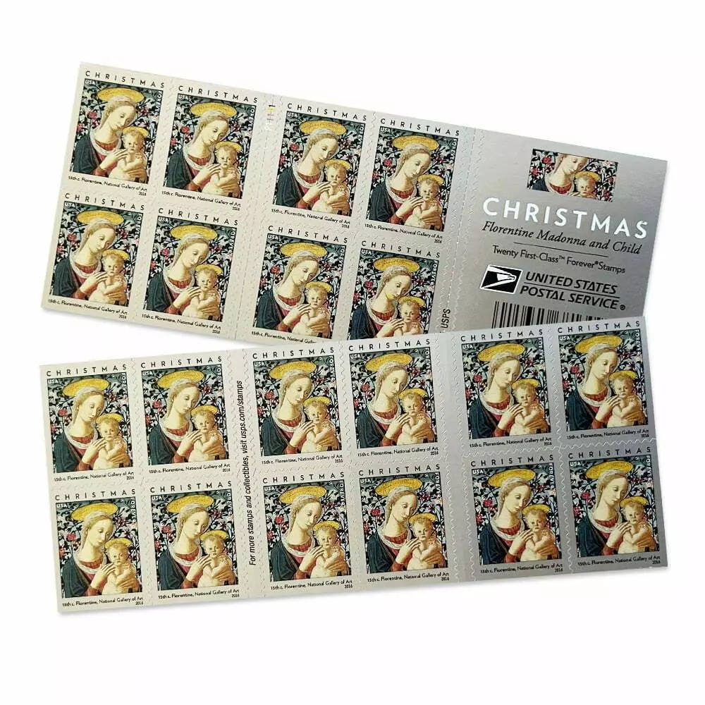2016 Florence Madonna and Child Stamps | Tool Stamps US Postage Stamps