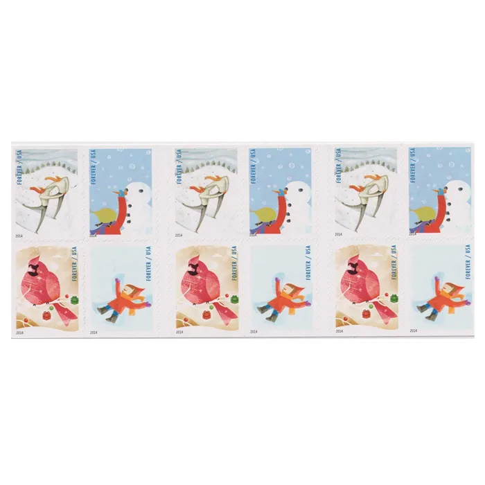 2014 Winter Fun Stamps | Tool Stamps US Postage Stamps