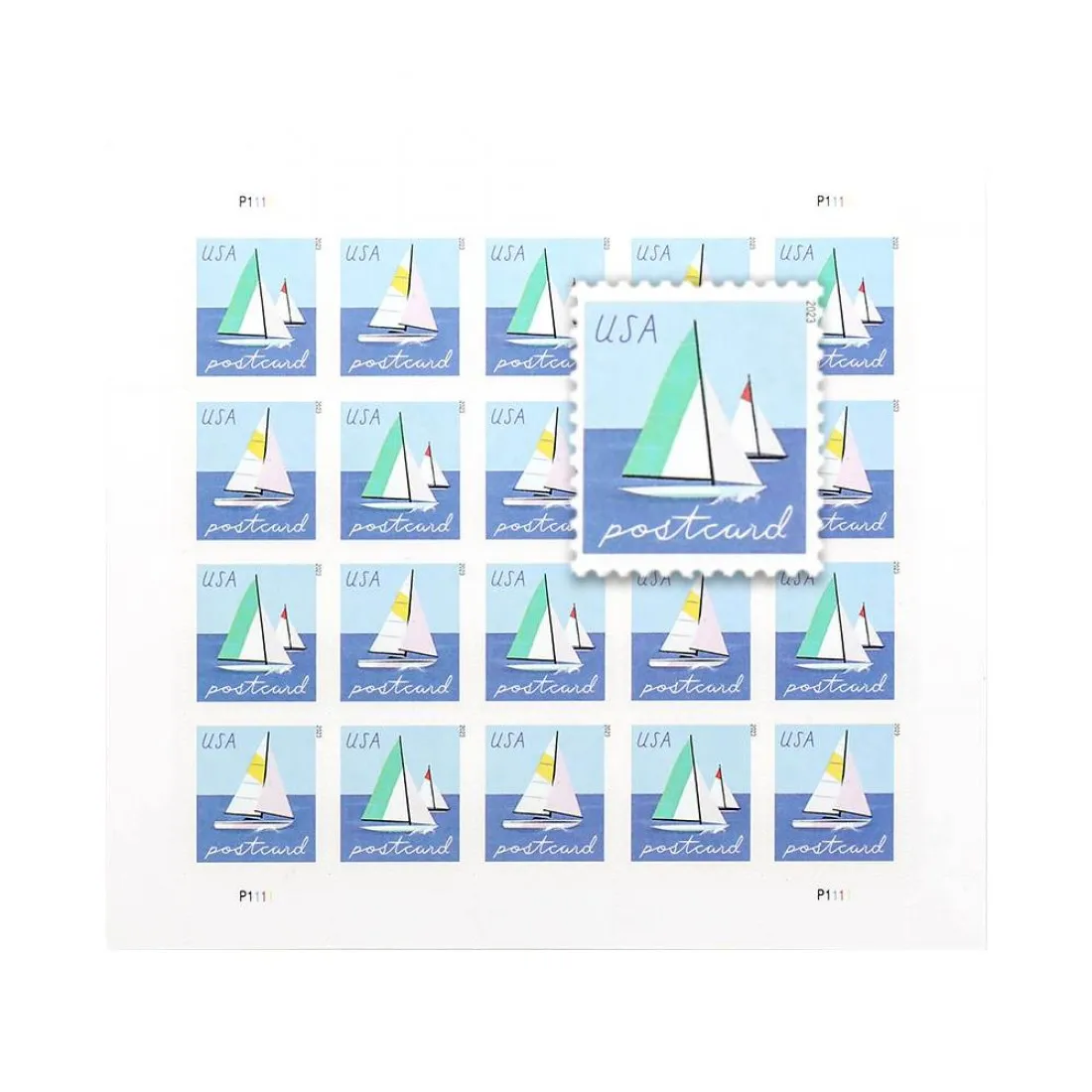 2023 Sailboats Postcard Stamps | Tool Stamps US Postage Stamps
