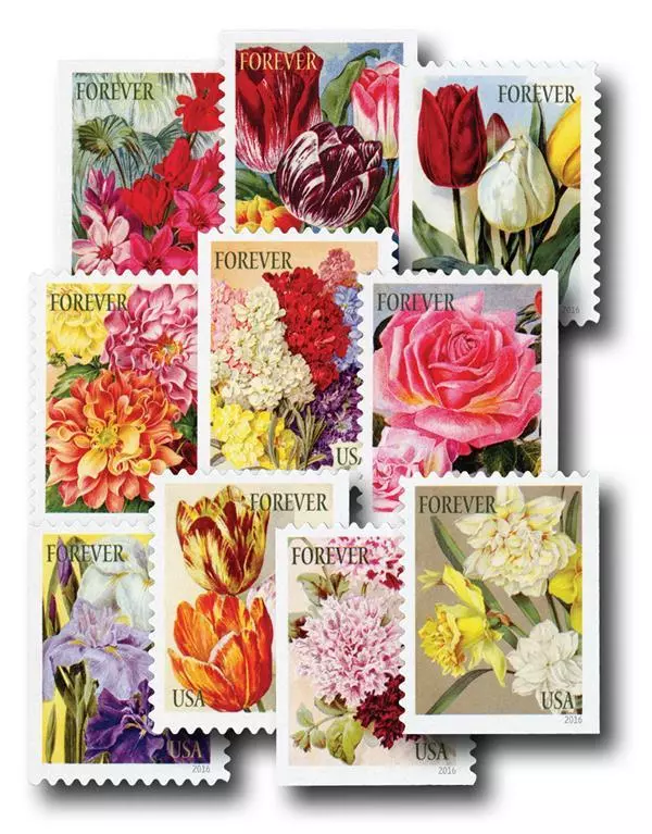 2016 Botanical Art Stamps | Tool Stamps US Postage Stamps