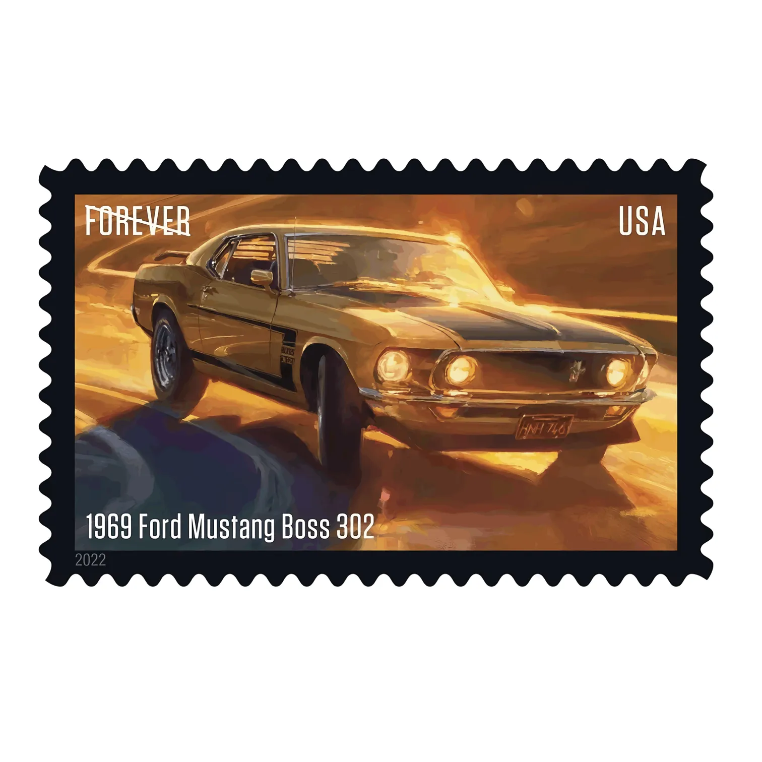 2022 Pony Cars Stamps | Tool Stamps US Postage Stamps