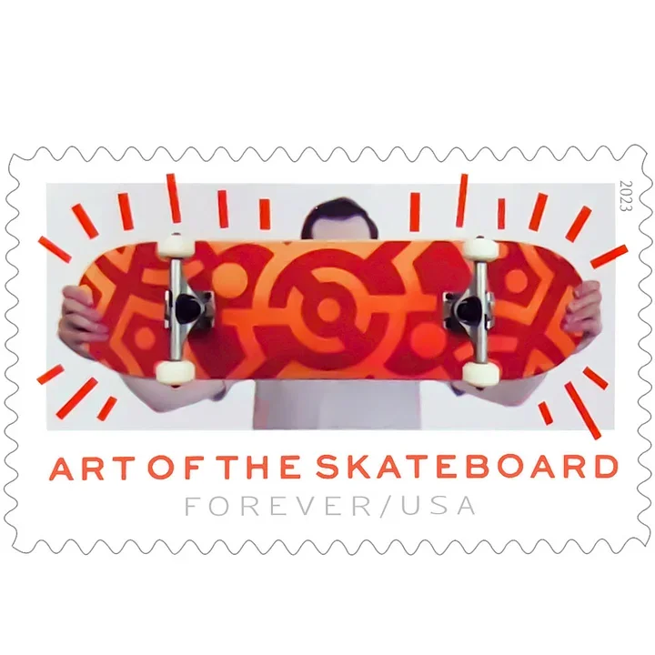 2023 Art of the Skateboard Stamps | Tool Stamps US Postage Stamps