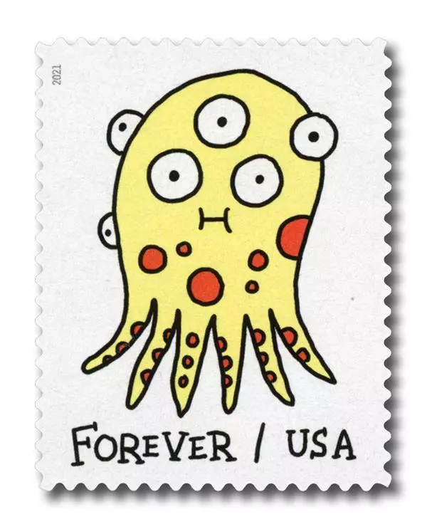 2021 Message Monsters Stamps | Tool Stamps US Postage Stamps