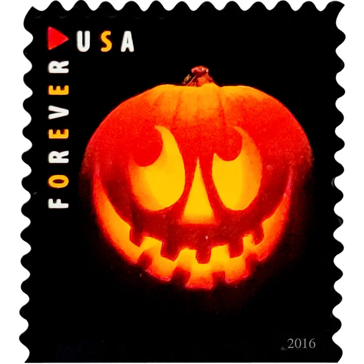 2016 Jack-o’-Lanterns Stamps | Tool Stamps US Postage Stamps