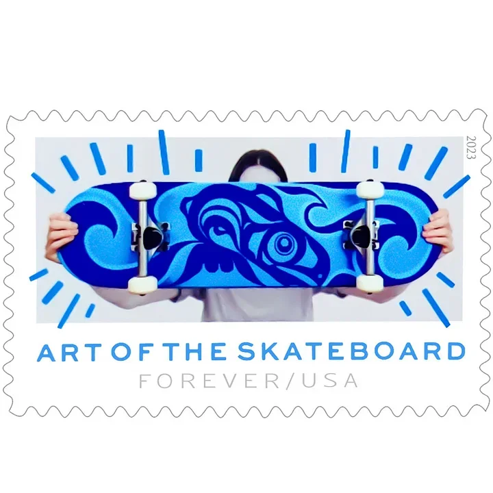 2023 Art of the Skateboard Stamps | Tool Stamps US Postage Stamps