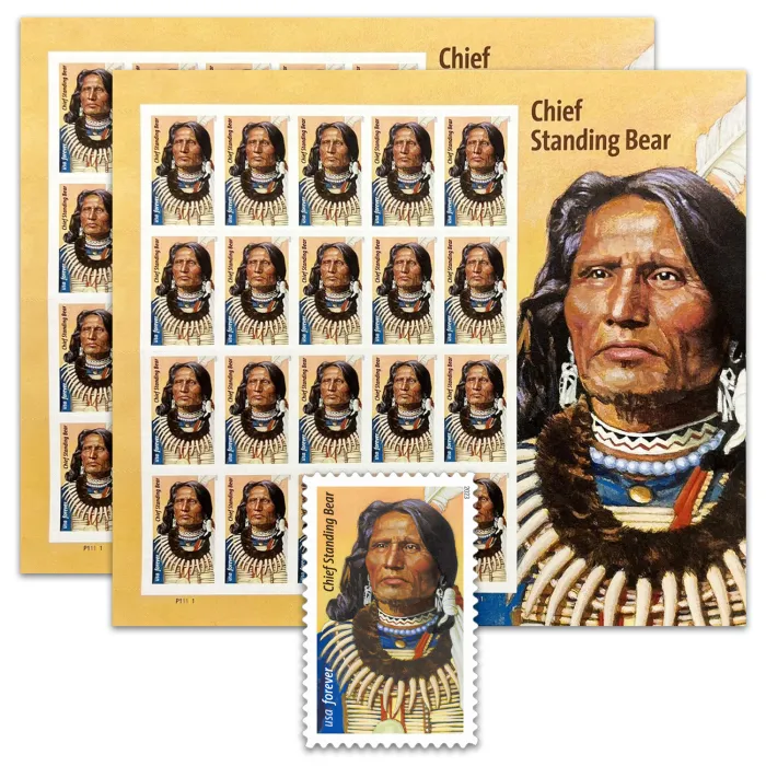 2023 Chief Standing Bear Stamp | Tool Stamps US Postage Stamps