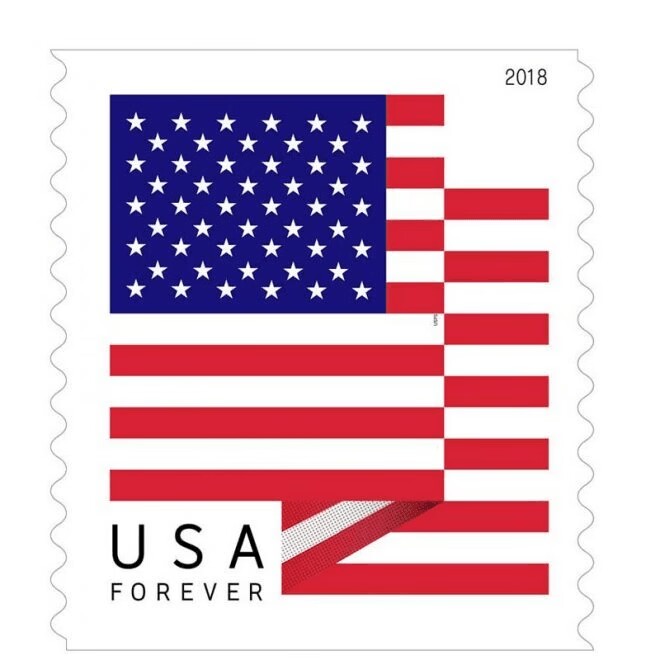 Big Sales! 5 U.S. Flag Stamps,5 Rolls/500 Pcs | Tool Stamps US Postage Stamps