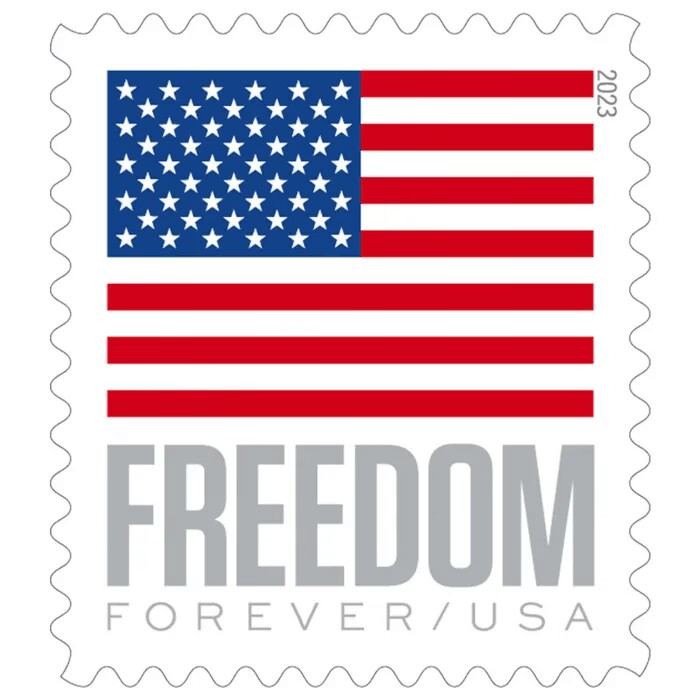 Big Sales! 5 U.S. Flag Stamps,5 Rolls/500 Pcs | Tool Stamps US Postage Stamps