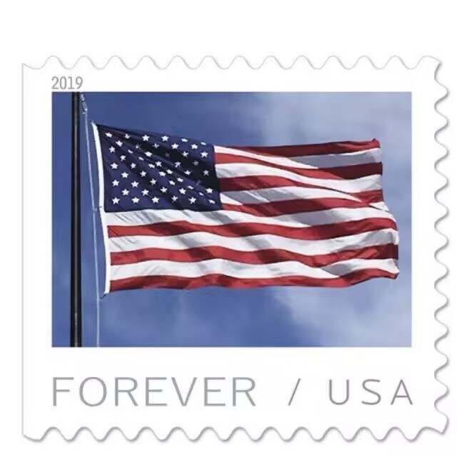Big Sales! 5 U.S. Flag Stamps,5 Rolls/500 Pcs | Tool Stamps US Postage Stamps