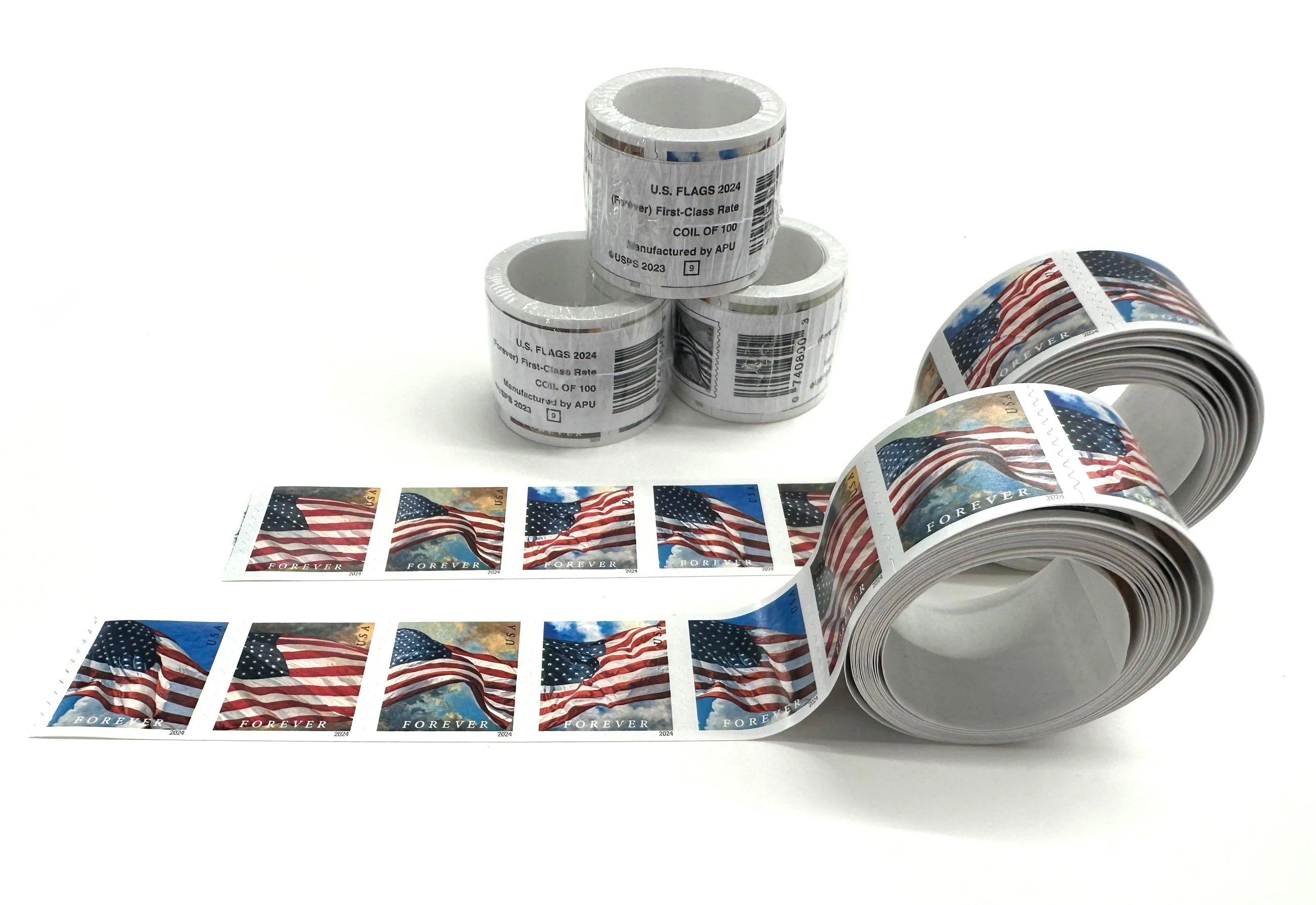 2024 U.S. Flag Forever Stamps 100 Rolls product photo by ToolStamps