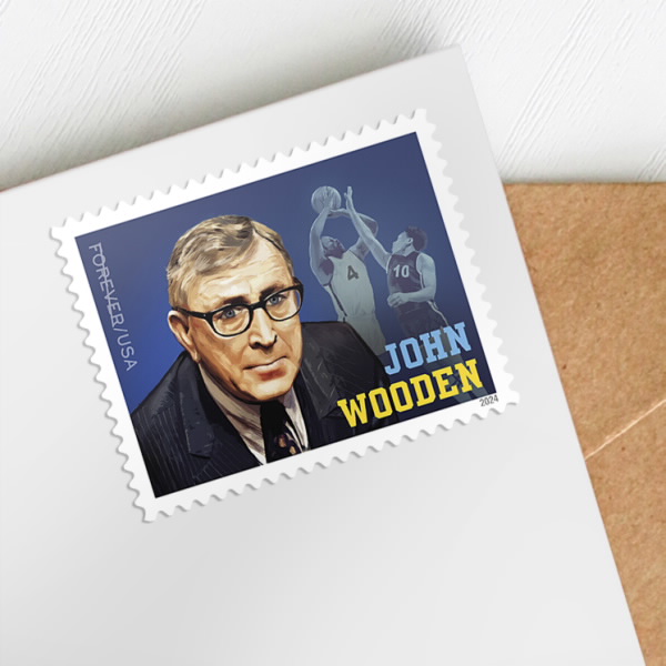 2024 John Wooden Stamps | Tool Stamps US Postage Stamps
