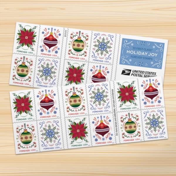 2024 Holiday Joy Stamps | Tool Stamps US Postage Stamps