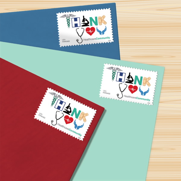 2024 Thank You, Healthcare community Stamps | Tool Stamps US Postage Stamps