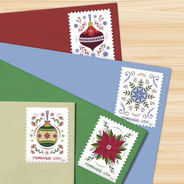 2024 Holiday Joy Stamps | Tool Stamps US Postage Stamps