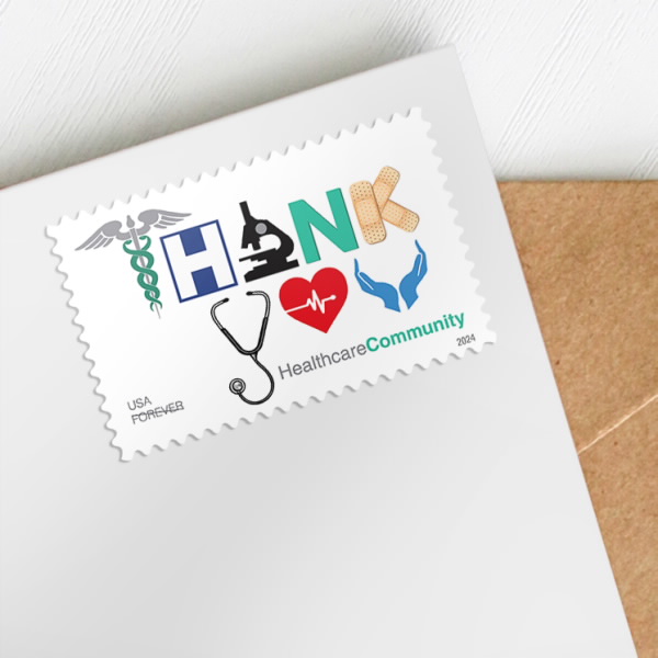 2024 Thank You, Healthcare community Stamps | Tool Stamps US Postage Stamps