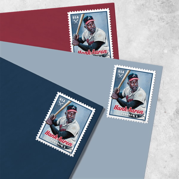 2024 Hank Aaron Stamps | Tool Stamps US Postage Stamps