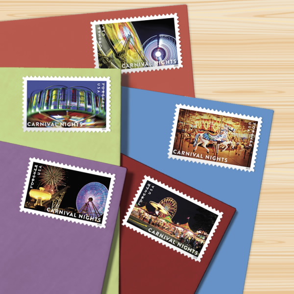 2024 Carnival Nights Stamps | Tool Stamps US Postage Stamps