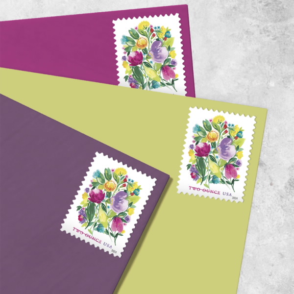 2024 Wedding Blooms Stamps Two Ounce | Tool Stamps US Postage Stamps