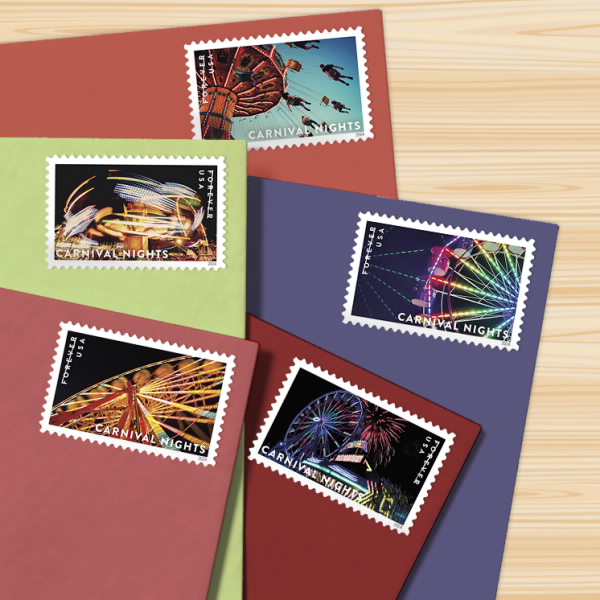 2024 Carnival Nights Stamps | Tool Stamps US Postage Stamps