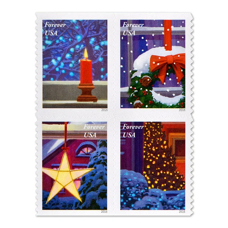 Big Sales! Christmas Collection Stamps,500 Pcs | Tool Stamps US Postage Stamps