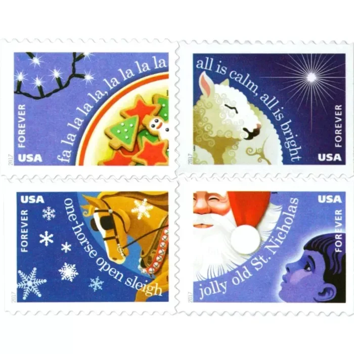 Big Sales! Christmas Collection Stamps,500 Pcs | Tool Stamps US Postage Stamps