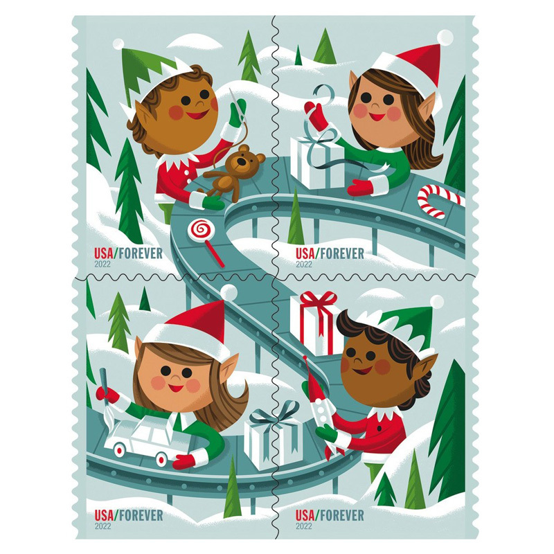 Big Sales! Christmas Collection Stamps,500 Pcs | Tool Stamps US Postage Stamps