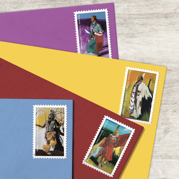 2025 Powwows Celebrating Native American Culture Stamps 100 pcs | Tool Stamps US Postage Stamps