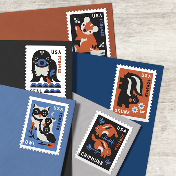 2025 Baby Wild Animals Stamps 100 pcs | Tool Stamps US Postage Stamps