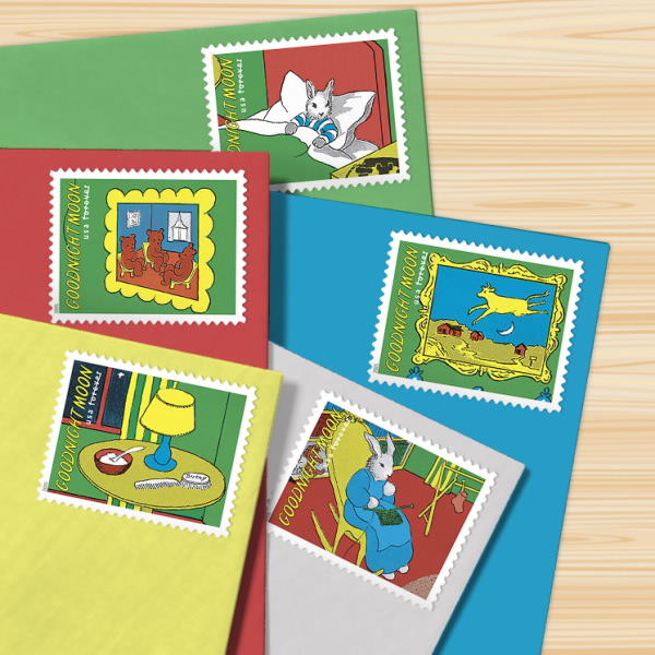 2025 Goodnight Moon Stamps 80 pcs | Tool Stamps US Postage Stamps
