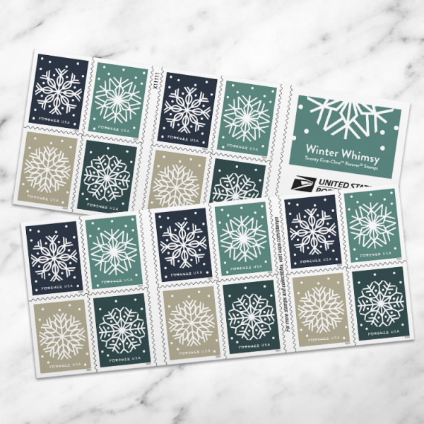 Christmas Stamp Blind Box 500 PCS BIG SALE，100 PCS of 5 styles | Tool Stamps US Postage Stamps