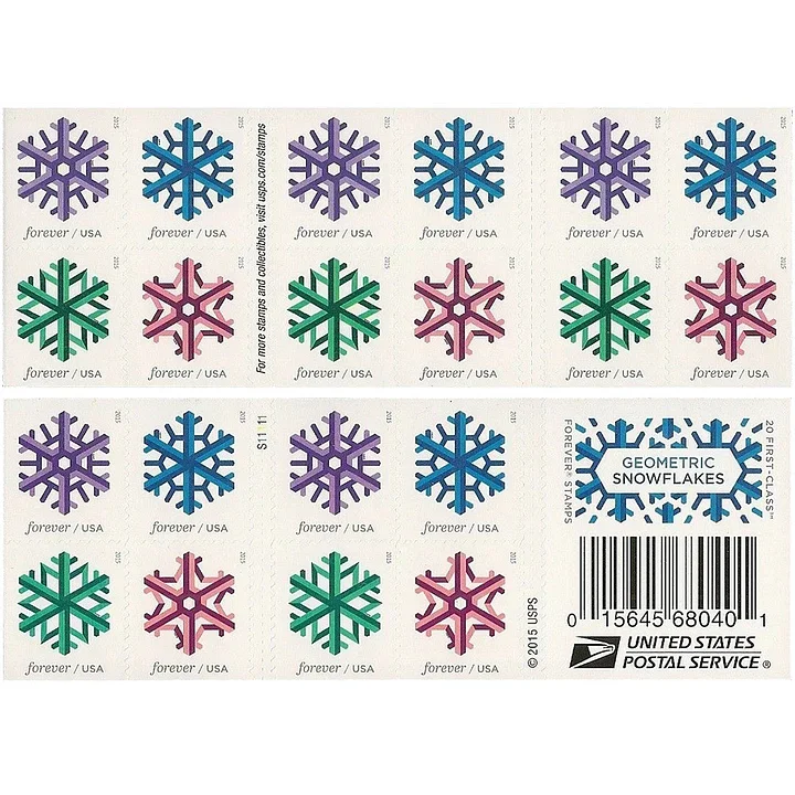 Christmas Stamp Blind Box 500 PCS BIG SALE，100 PCS of 5 styles | Tool Stamps US Postage Stamps