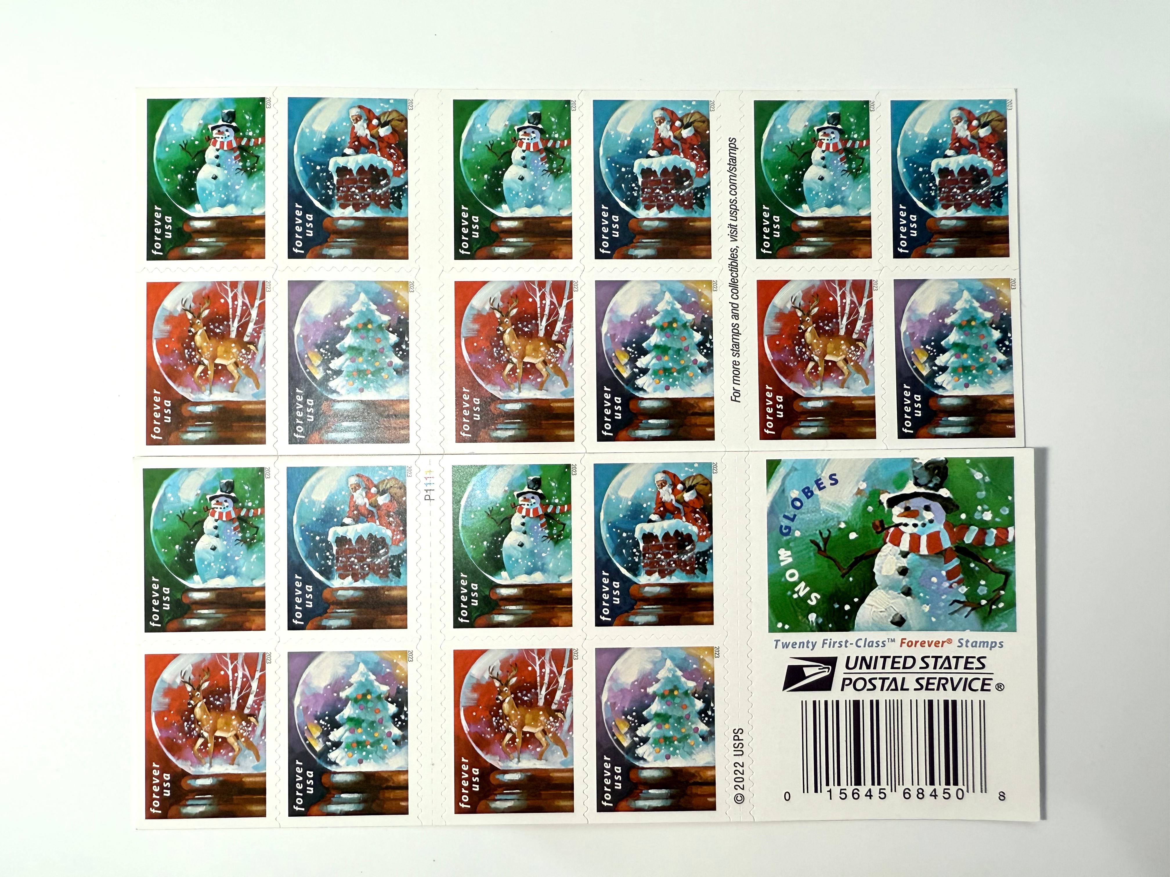 Christmas Stamp Blind Box 500 PCS BIG SALE，100 PCS of 5 styles | Tool Stamps US Postage Stamps