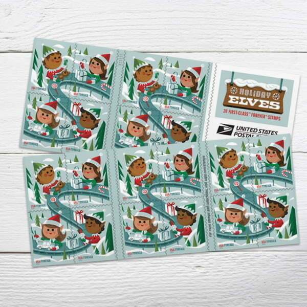 Christmas Stamp Blind Box 300 PCS BIG SALE，100 PCS of 3 styles | Tool Stamps US Postage Stamps
